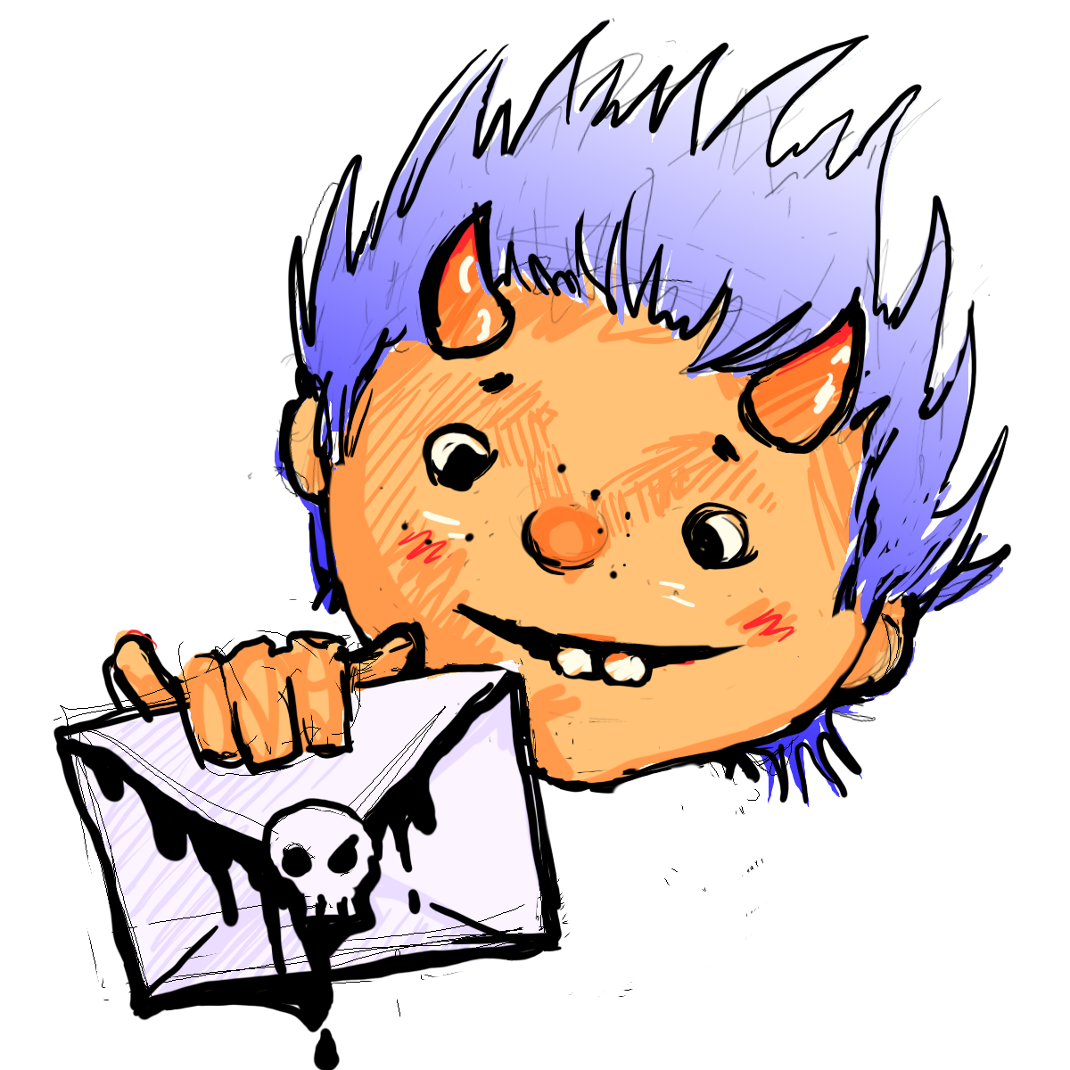 Kobold holding a letter by oira.art